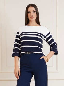 Marciano Sweater Met Sierknopen Blauw multi - XS