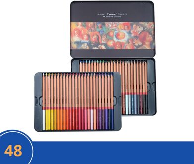 Marco 24/36/48/72/100/120 Kleur Potlood Aquarel Olie Lapis De Cor Gekleurde Potloden Marco raffine Kleurpotloden Schoolbenodigdheden olie--3100-48TN
