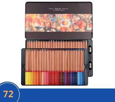Marco 24/36/48/72/100/120 Kleur Potlood Aquarel Olie Lapis De Cor Gekleurde Potloden Marco raffine Kleurpotloden Schoolbenodigdheden olie--3100-72TN