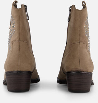 Marco Tozzi Cowboylaarzen taupe Textiel - 38