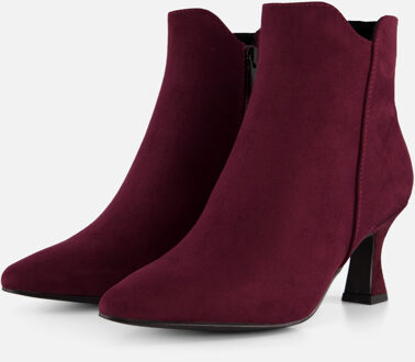 Marco Tozzi Enkellaarsjes rood Textiel Bordeaux - 37,40,41,42