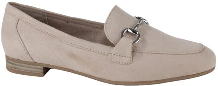 Marco Tozzi Instappers beige Textiel - 40,39,38,37