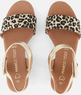 Marco Tozzi Sandalen met hak beige Synthetisch - 36,41