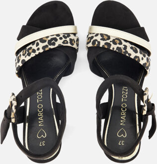 Marco Tozzi Sandalen met hak zwart Synthetisch - 40