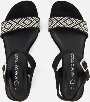 Marco Tozzi Sandalen zwart Textiel - 41