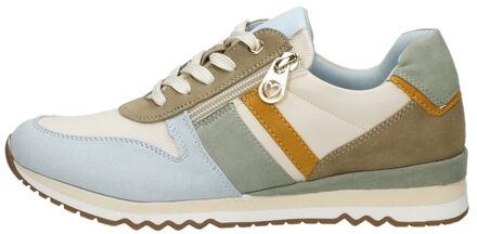 Marco Tozzi Sneaker Dames Blauw/Beige/Multi