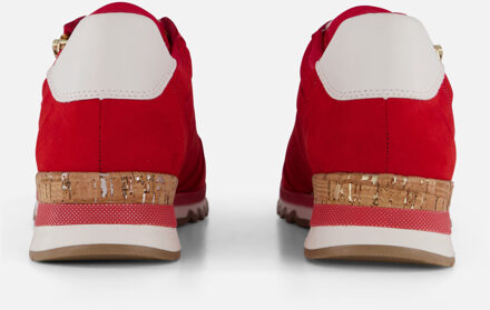 Marco Tozzi Sneakers rood Textiel - 38