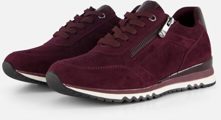 Marco Tozzi Sneakers rood Textiel Bordeaux - 37,39