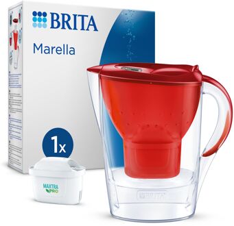 Marella incl. 1 MAXTRA PRO ALL-IN-1 Waterfilter Rood 2,4L