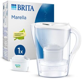 Marella Waterfilterkan Wit 2.4L - 1 MAXTRA PRO AIO Filter - Duurzaam verpakt