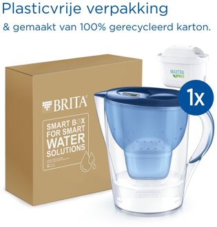 Marella XL Waterfilterkan 3,5L - Blauw - Inclusief 1 MAXTRA PRO Waterfilter - BPA-vrij, Duurzaam verpakt