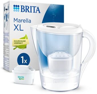 Marella XL Waterfilterkan Wit 3.5L - 1 MAXTRA PRO AIO Filter - Duurzaam verpakt