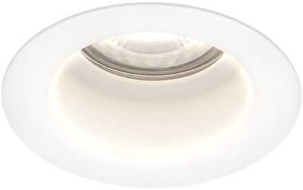 Mari - LED platte inbouwspots met lage inbouwdiepte 58mm - 3,8 Watt 270 Lumen - 6000K Daglicht wit - GU10 LED Module - Verzonken - Dimbaar - Rond - IP65 waterdicht - Wit