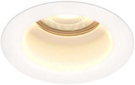 Mari - LED platte inbouwspots met lage inbouwdiepte - 6 Watt 570 Lumen - 2700K Warm wit - GU10 LED Module - Verzonken - Dimbaar - Rond - IP65 waterdicht - Wit