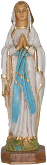 Maria Lourdes beeldje - biddend - 15 cm - polystone - religieuze beelden