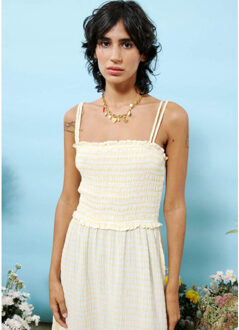 Marianne zomer jurk maxi gestreept Veelkleurig