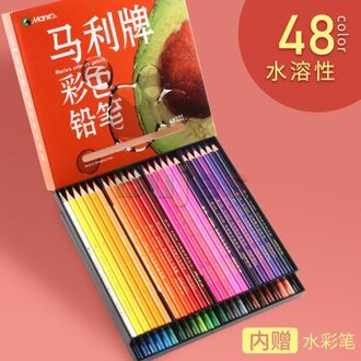 Marie 'S Kleur Potlood Set 48/72/120 Kleuren Water Oplosbare Olie Kleur Lood Voor Beginners Kinderen Art Supplies 48 watercolor
