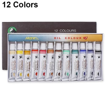 Maries Professionele Verf Kit, 12/18/24 Kleuren, Olie, Schilderen, Tekenen Pigmenten, Arts, olieverf Set 12 kleuren