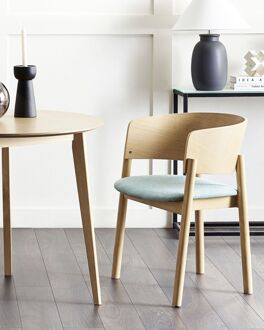 MARIKANA Set van 2 stoelen lichte houtkleur Bruin