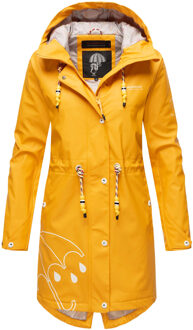 Marikoo dames regenjas – Dancing Umbrella, waterdicht met capuchon Geel
