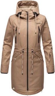 Marikoo dames softshelljas – Racquellee met capuchon & fleecevoering Grijs - XS