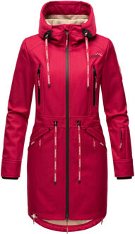 Marikoo dames softshelljas – Racquellee met capuchon & fleecevoering - maat Rood