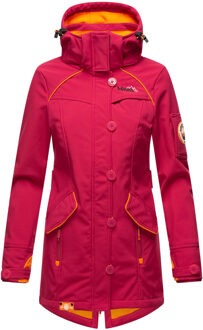 Marikoo dames softshelljas – Soulinaa, waterdicht met afneembare capuchon Rood