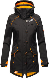 Marikoo dames softshelljas – Soulinaa, waterdicht met afneembare capuchon Zwart