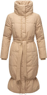 Marikoo dames winterjas Mirenaa – Lang & Elegant Warm Beige