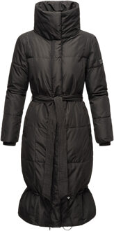 Marikoo dames winterjas Mirenaa – Lang & Elegant Warm Zwart