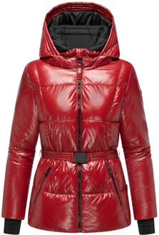 Marikoo Eisglanz dames winterjas – stijlvol, warm & functioneel Rood - M