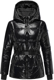 Marikoo Eisglanz dames winterjas – stijlvol, warm & functioneel Zwart
