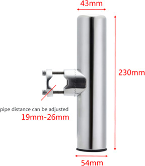 Marine Boot 316 Rvs Hengel Pole Houders Met Metalen Klem 19-26mm