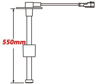 Marine Brandstofmeter Sensor Boot Rv Water Niveau Sensor Tank Verzenden Unit 0-190ohms 550mm