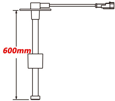 Marine Brandstofmeter Sensor Boot Rv Water Niveau Sensor Tank Verzenden Unit 0-190ohms 600mm