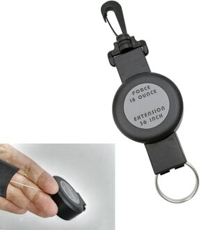 Marine Grade Duiken Bcd Retractor Breiden Tot 36 Inch Duiken Intrekbare Lanyard Roestvrij Stalen Haak 2 stukken
