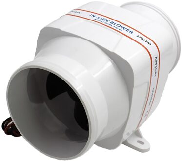 Marine In-Lijn Bilge Boot Air Blower 4 Inch 12V 270 Cfm Uitlaat
