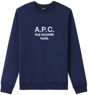 Marine Sweatshirt A.p.c. , Blue , Heren - L,M,S