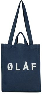 Marine Tote Bag Shopper Olaf Hussein , Blue , Unisex - ONE Size