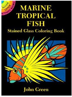 Marine Tropical Fish Stained Glass Coloring Book