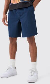 Marineblauwe Baggy Shorts, Navy - XL