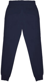 marineblauwe joggingbroek met groot handtekeninglogo