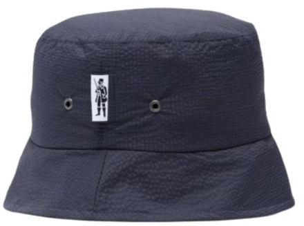 Marineblauwe Ripstop Nylon Bucket Hat Mackintosh , Blue , Heren - ONE Size