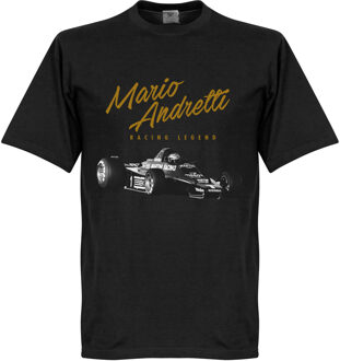 Mario Andretti T-Shirt - Zwart