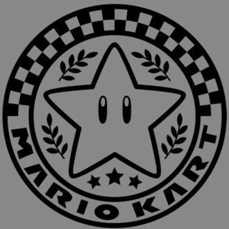 Mario Kart Emblem Unisex T-Shirt - Grey - XS Grijs
