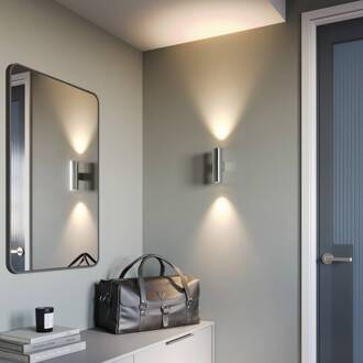 Marion wandlamp, 2-lamps, chroom