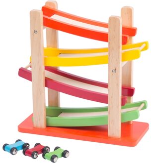 Marionette houten autotoren 4-delig Multikleur