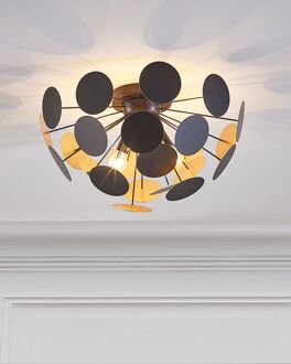 MARITSA - Plafondlamp - Zwart|Goud - Metaal