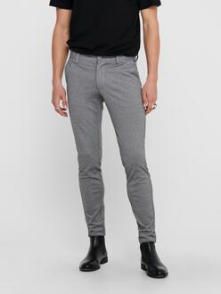 Mark 0209 Heren Slim Broek - Grijs - Maat W36 X L32