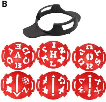 Mark Golfbal Stencil Monogrammer Marker Template Tekening Lijn Grote Ollow Alfabet Golfbal Line Liner Marker Pen Tekening